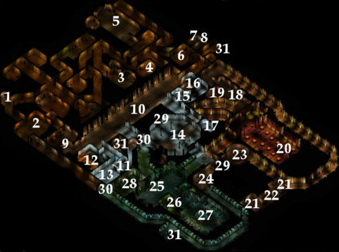 Temple dungeon level 2 map