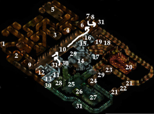 Temple dungeon level 2 map