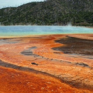 The Prismatic Pool in Yellowstone National Park