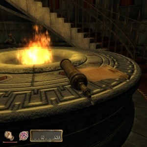 Oblivion: Stealing an Elder Scroll.