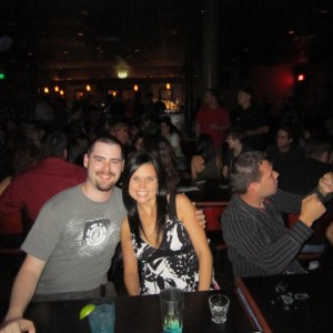 Me and Brooke at a bar
