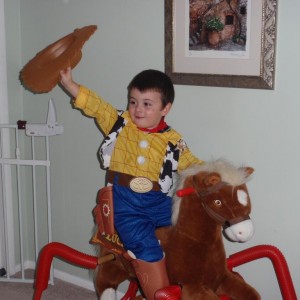 Ride 'Em Cowboy - Jack as Sheriff Woody!