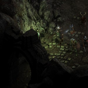 Screenshot from the "Od Nua" dungeon in Pillars of Eternity